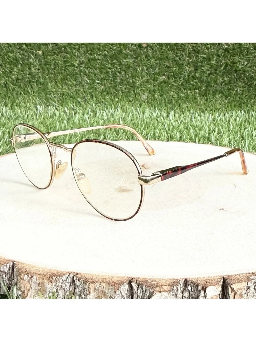 Vintage POLO RALPH LAUREN Eyeglasses Frames PREP 80 Gold Red Tortoise  47-16-130